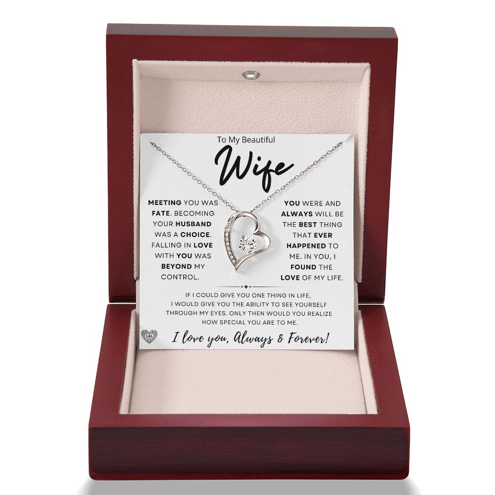 Gift for Wife: "Meeting You Was Fate" Necklace