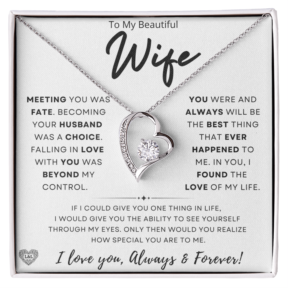 Gift for Wife: "Meeting You Was Fate" Necklace