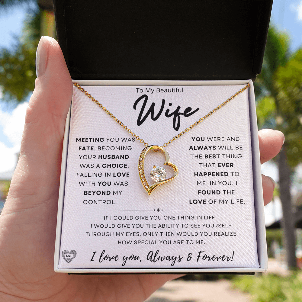 Gift for Wife: "Meeting You Was Fate" Necklace