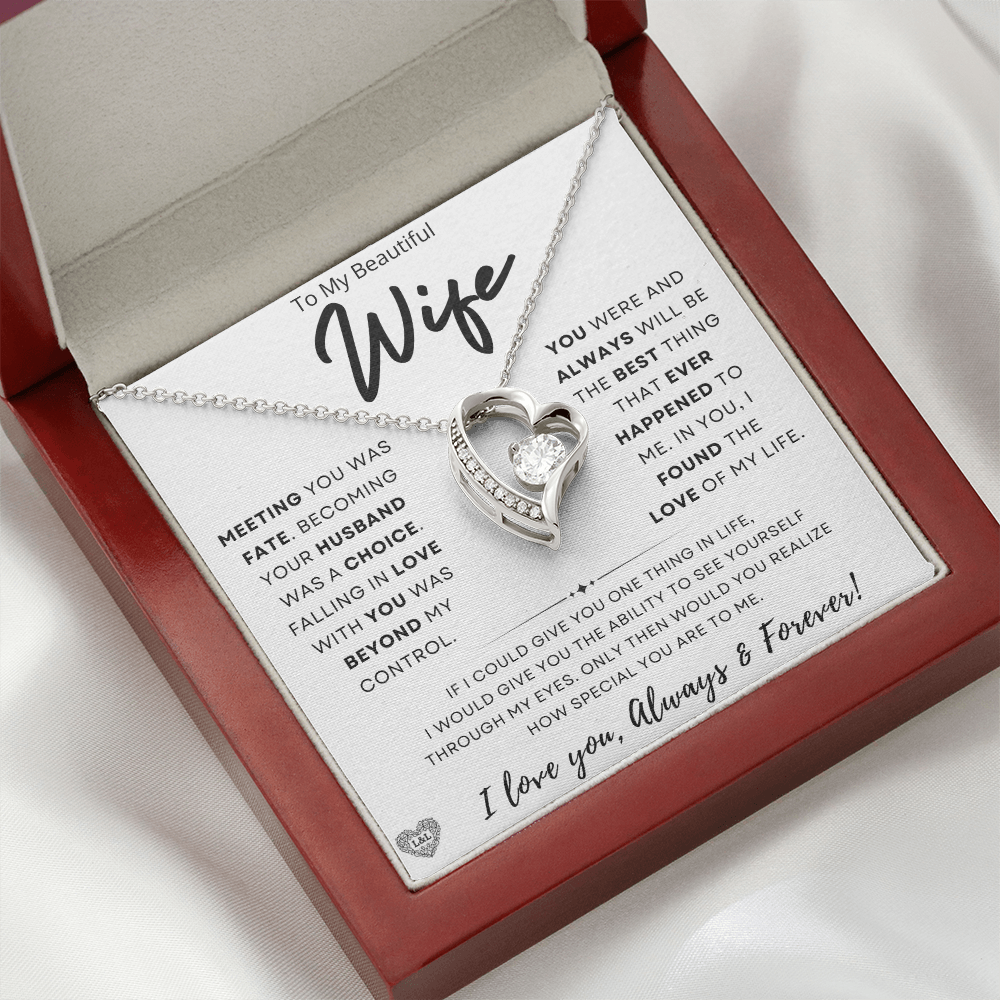 Gift for Wife: "Meeting You Was Fate" Necklace