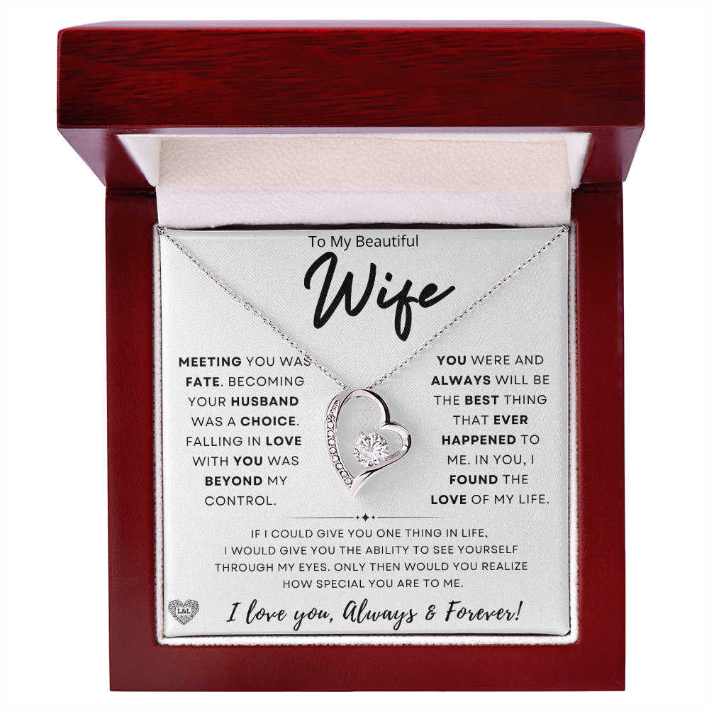 Gift for Wife: "Meeting You Was Fate" Necklace