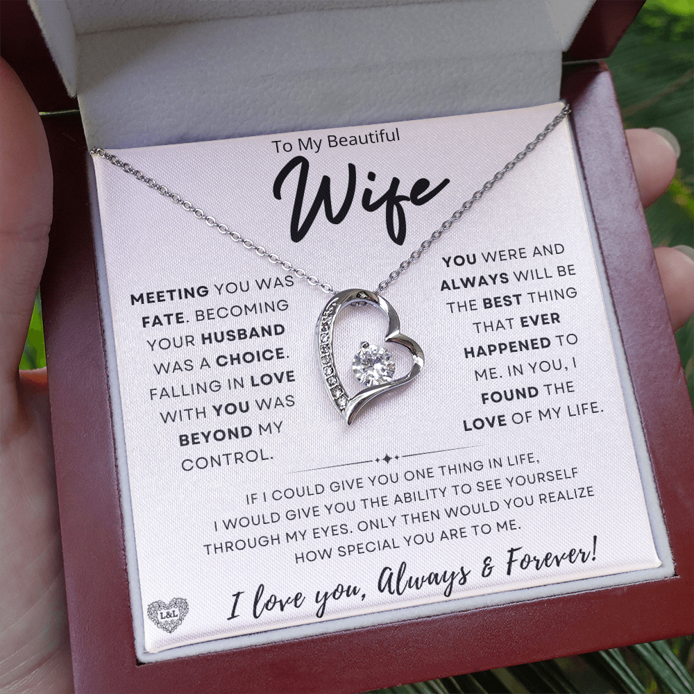 Gift for Wife: "Meeting You Was Fate" Necklace