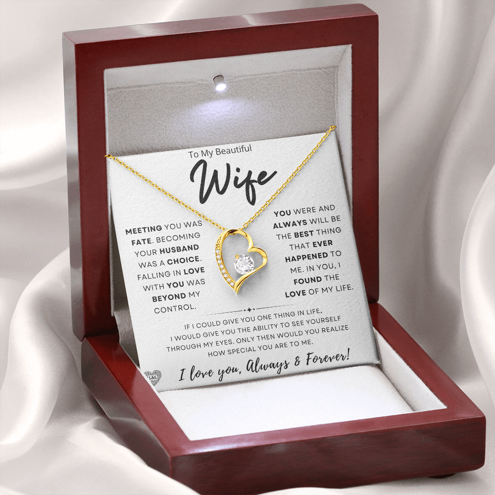 Gift for Wife: "Meeting You Was Fate" Necklace