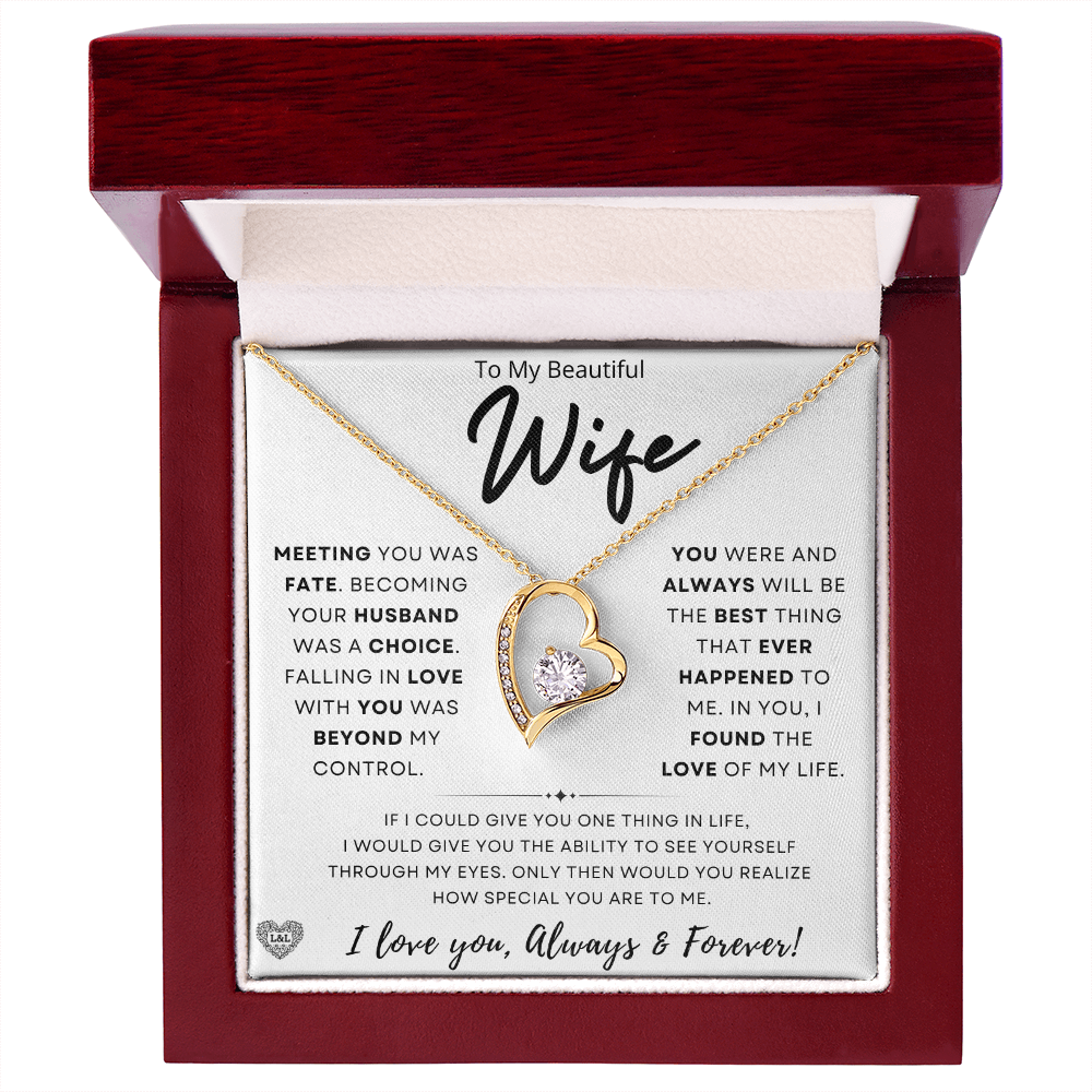 Gift for Wife: "Meeting You Was Fate" Necklace