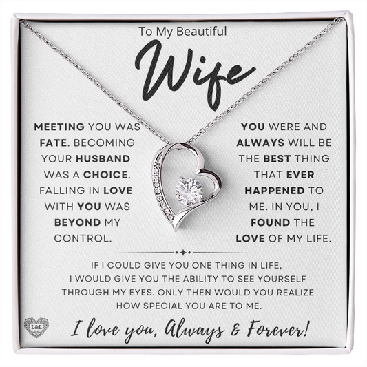 Gift for Wife: "Meeting You Was Fate" Necklace